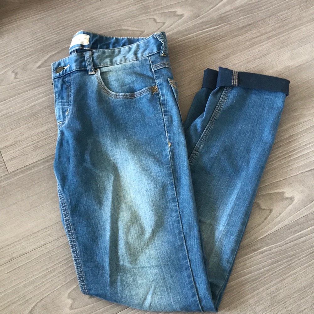 Free people super skinny jean, 29. Light wash